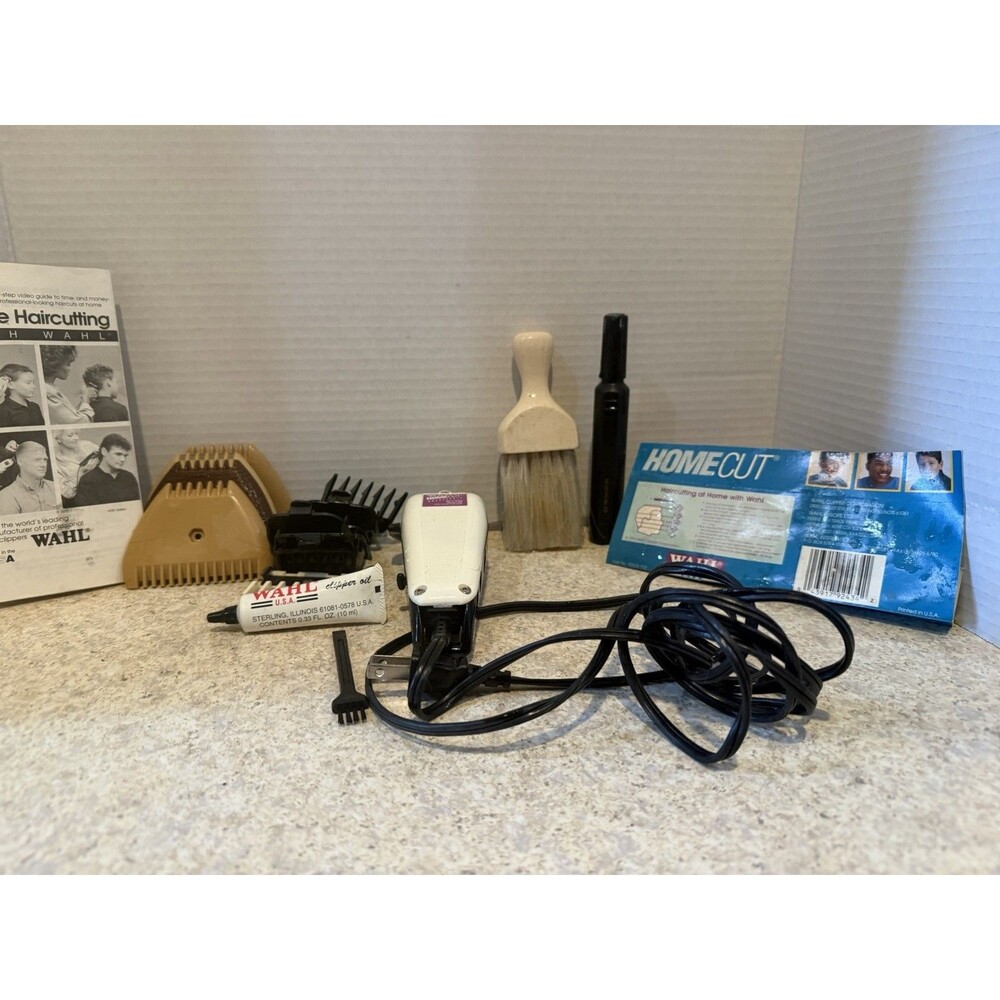Vintage Wahl HomeCut Adjustable Hair Clipper Set with accessories